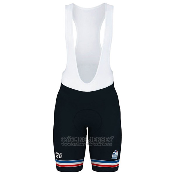 2017 Cycling Jersey France Black Short Sleeve and Bib Short